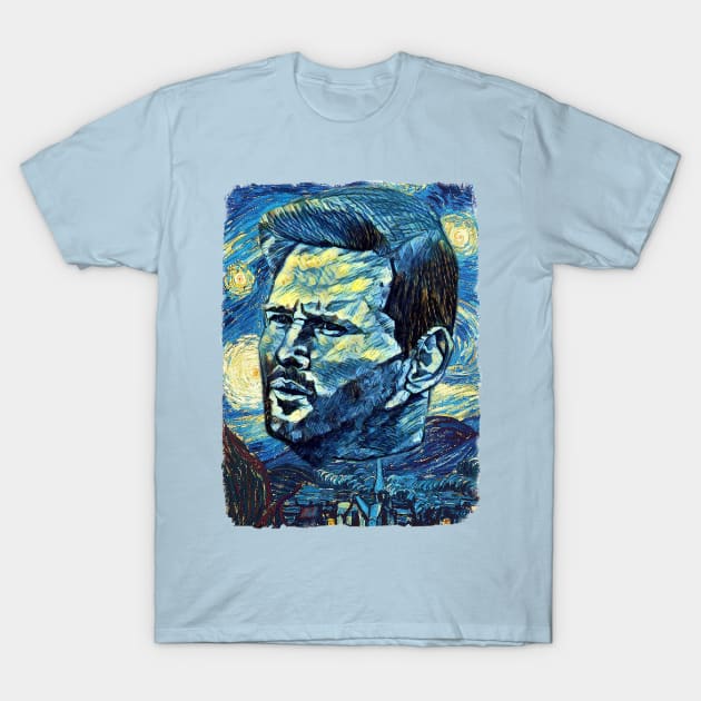 Lionel Messi Van Gogh Style T-Shirt by todos